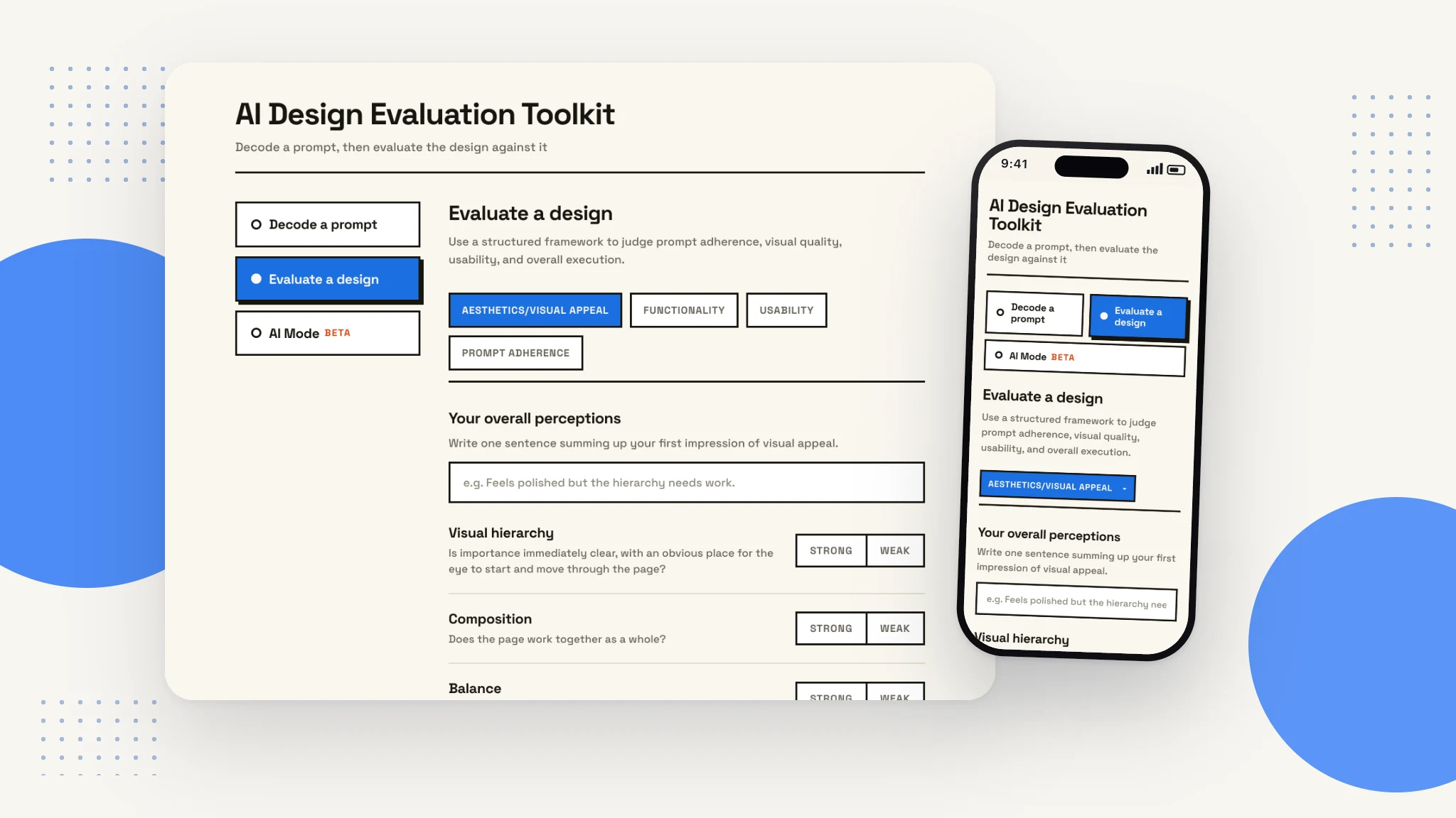 AI Design Evaluation Toolkit