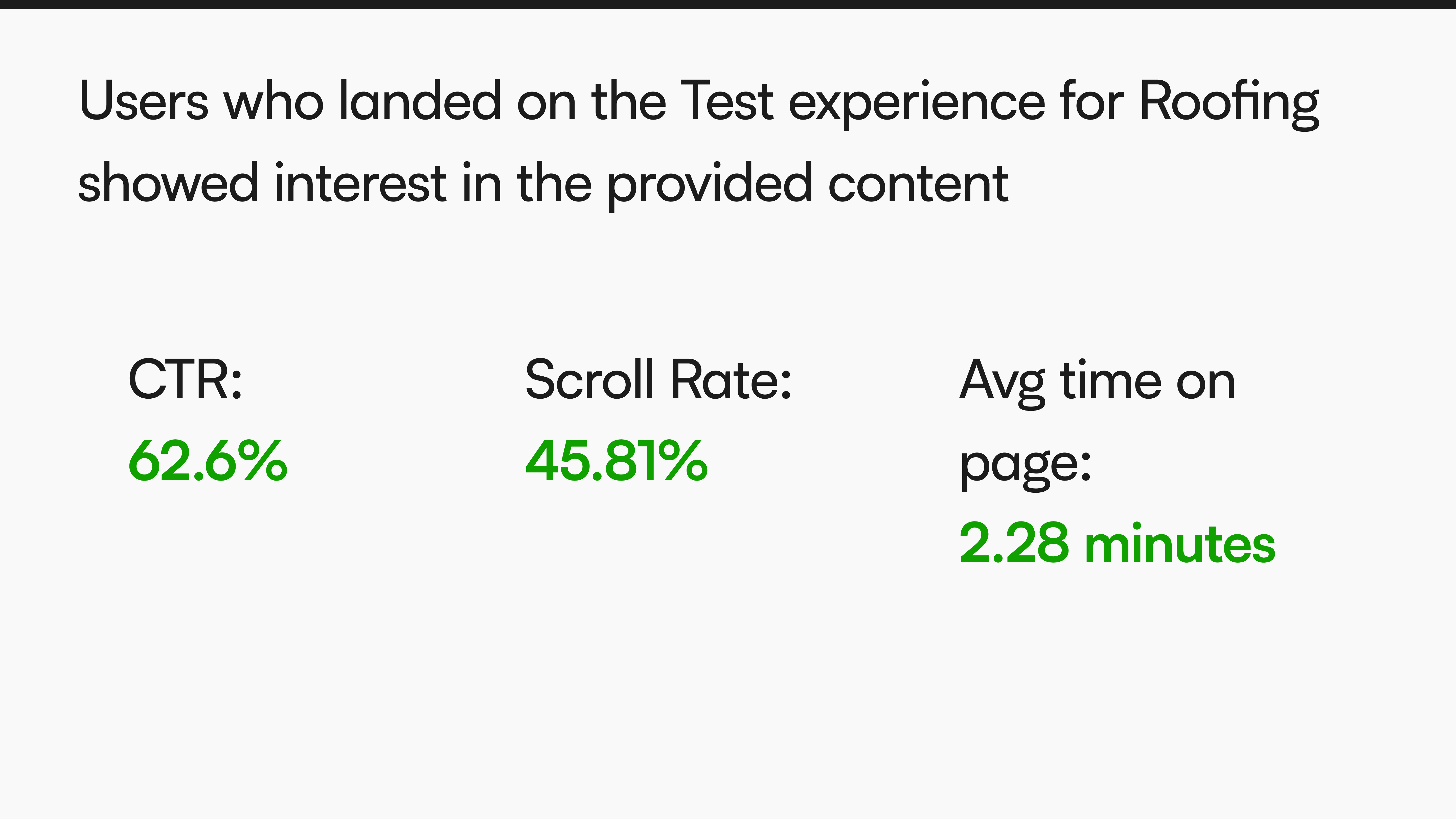 Phase 3 results summary — conversion metrics